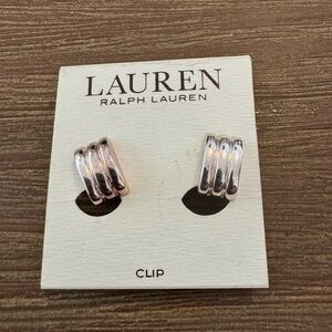 Lauren Ralph Lauren Silver and Gold Clip Earrings